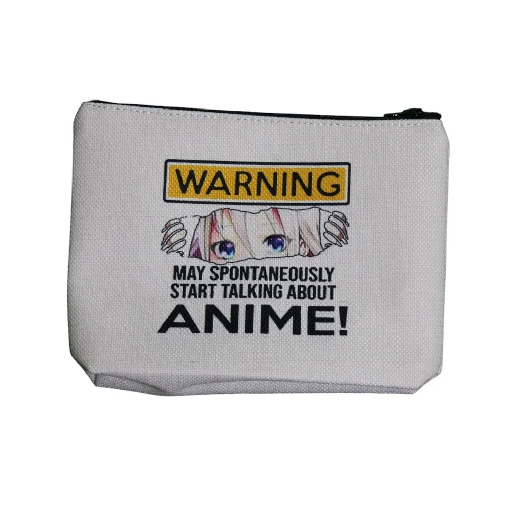 Warning May Spontaneously‎ Start Talking About Anime Makeup Bag